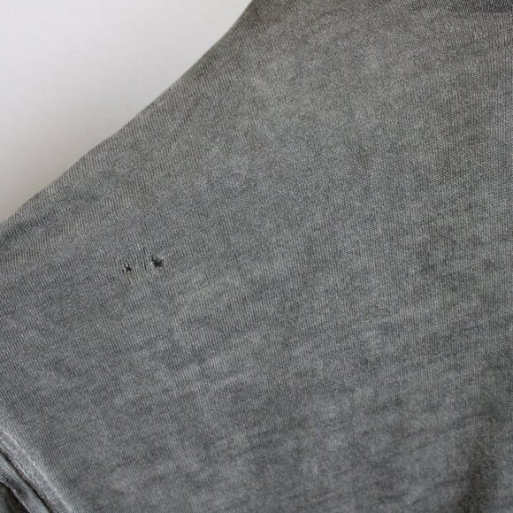 Diesel Women's Gray Logo Roses Printed Open-Back Short Sleeve Top Size Small - Picture 5 of 6